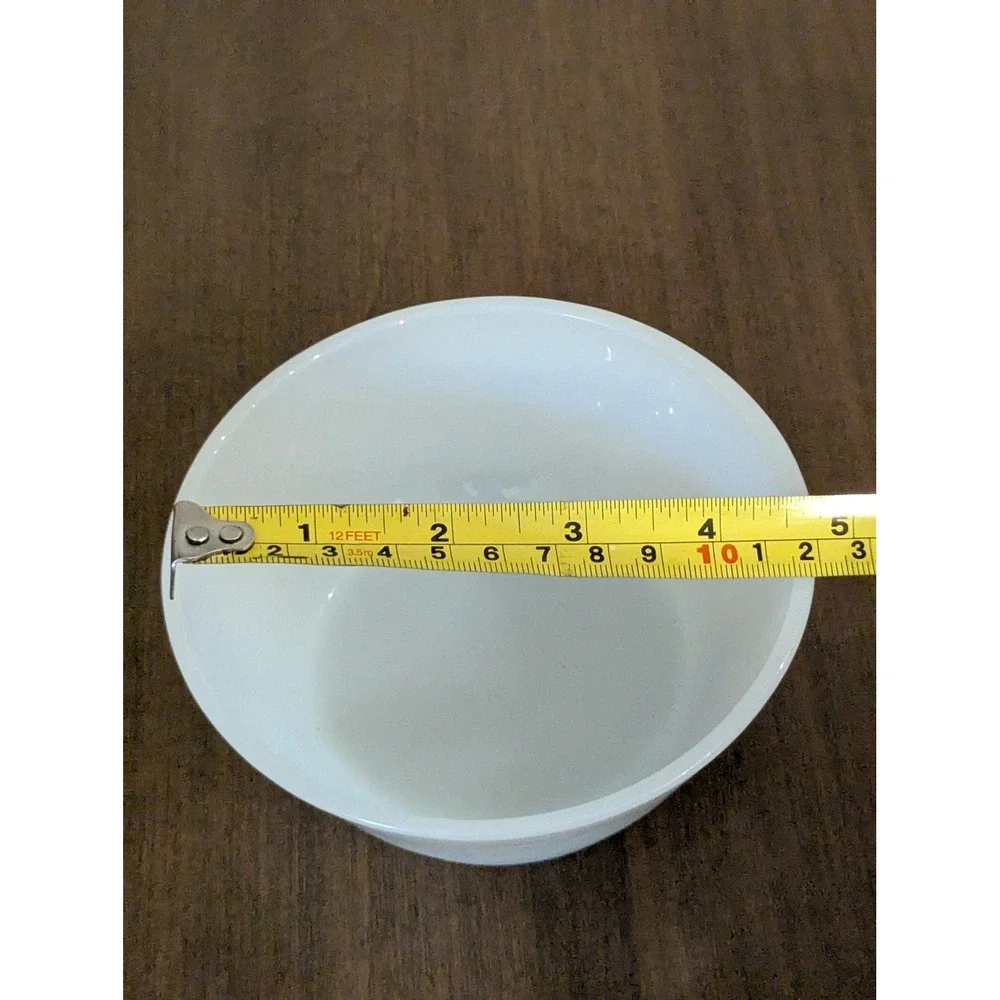 Vintage Fire-King Anchor Hocking White Milk Glass Mixing Bowl Oven Proof 4.5